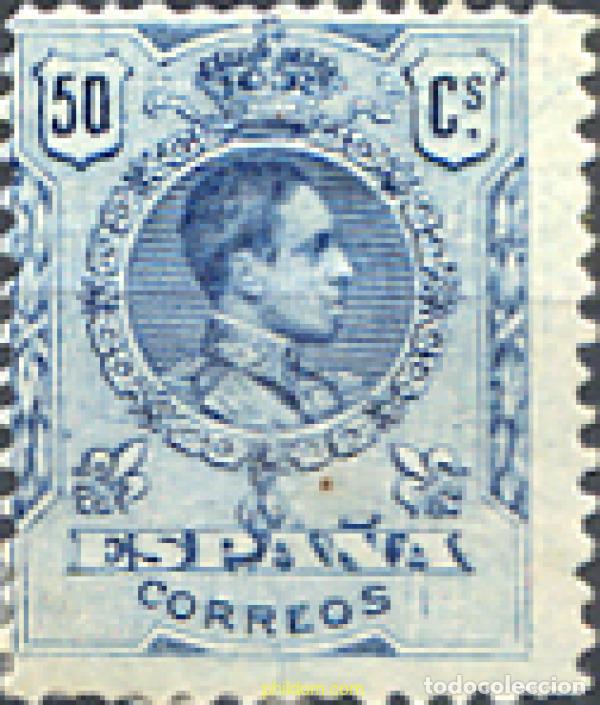 Sellos: 269077 HINGED ESPA&Ntilde;A 1909 ALFONSO XIII