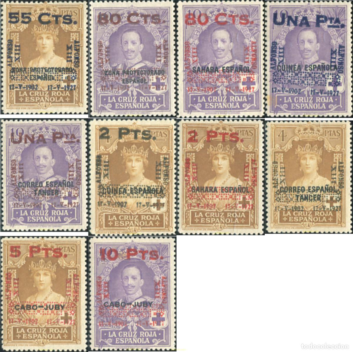 Timbres: 627360 HINGED ESPA&Ntilde;A 1927 25 ANIVERSARIO DE LA CORONACION DE ALFONSO XIII