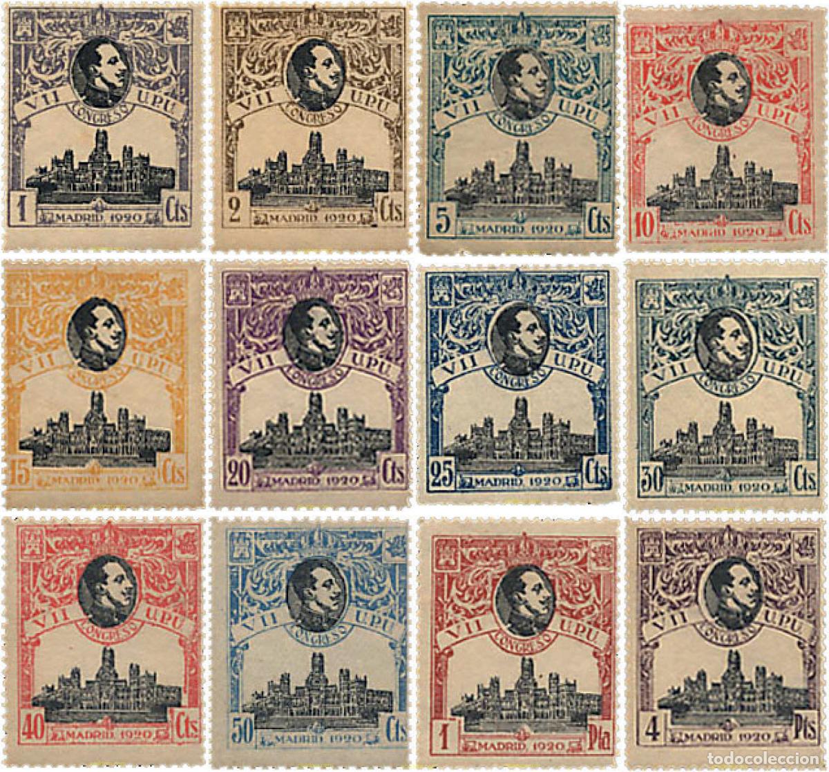 Timbres: 210180 HINGED ESPA&Ntilde;A 1920 7 CONGRESO DE LA UPU