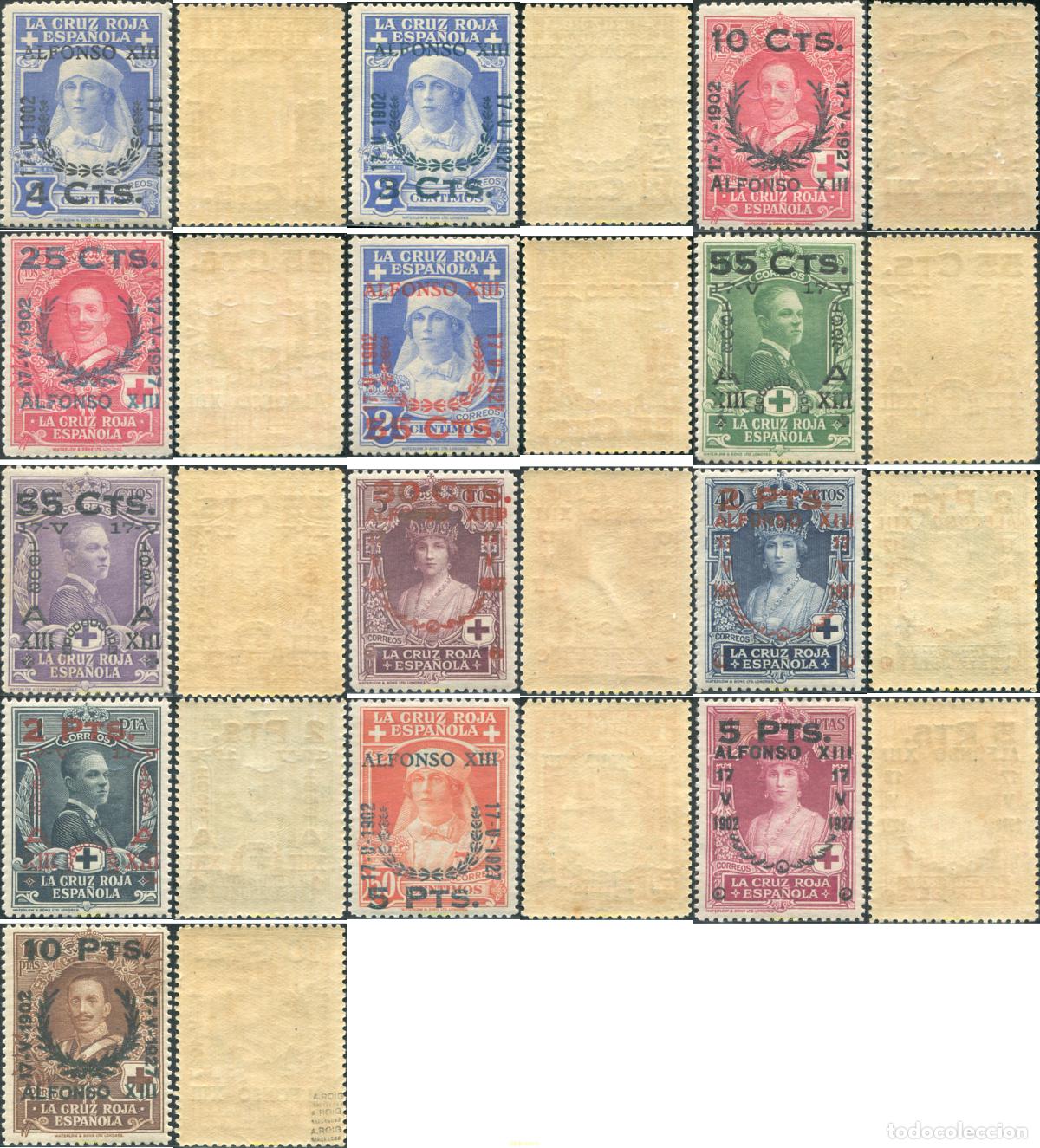 Sellos: 322142 MNH ESPA&Ntilde;A 1927 25 ANIVERSARIO DE LA CORONACION DE ALFONSO XIII