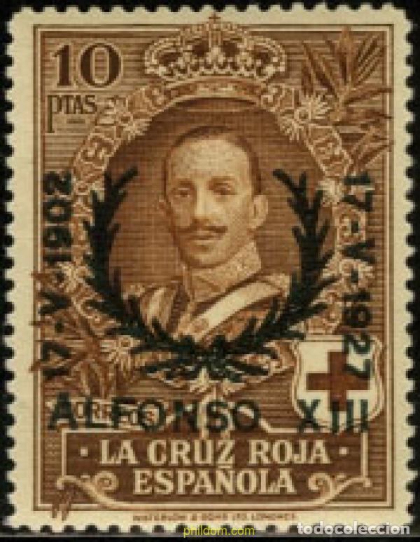 Sellos: 210323 MNH ESPA&Ntilde;A 1927 25 ANIVERSARIO DE LA CORONACION DE ALFONSO XIII