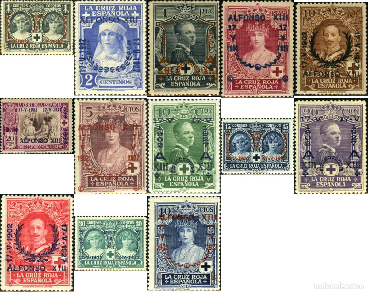 Sellos: 326405 HINGED ESPA&Ntilde;A 1927 25 ANIVERSARIO DE LA CORONACION DE ALFONSO XIII