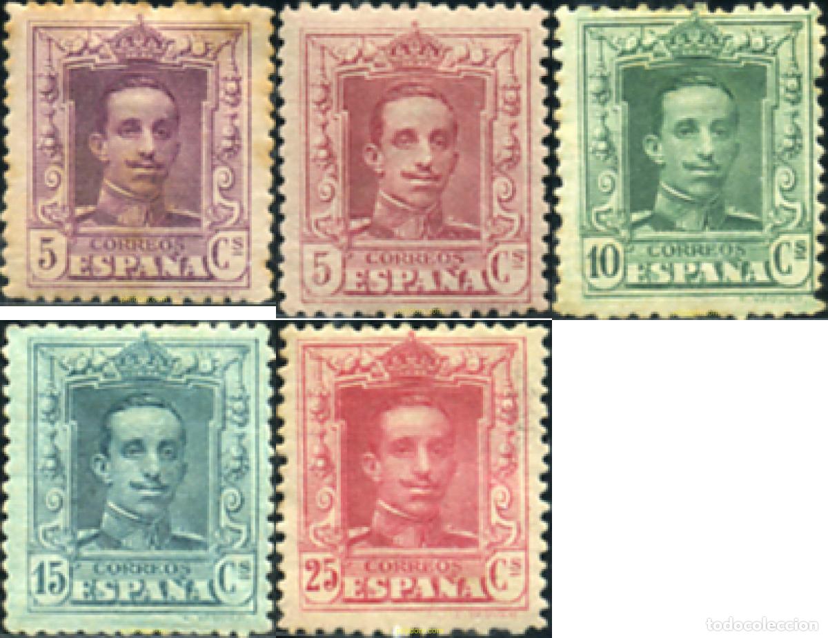 Stamps: 340799 HINGED ESPA&Ntilde;A 1922 ALFONSO XIII