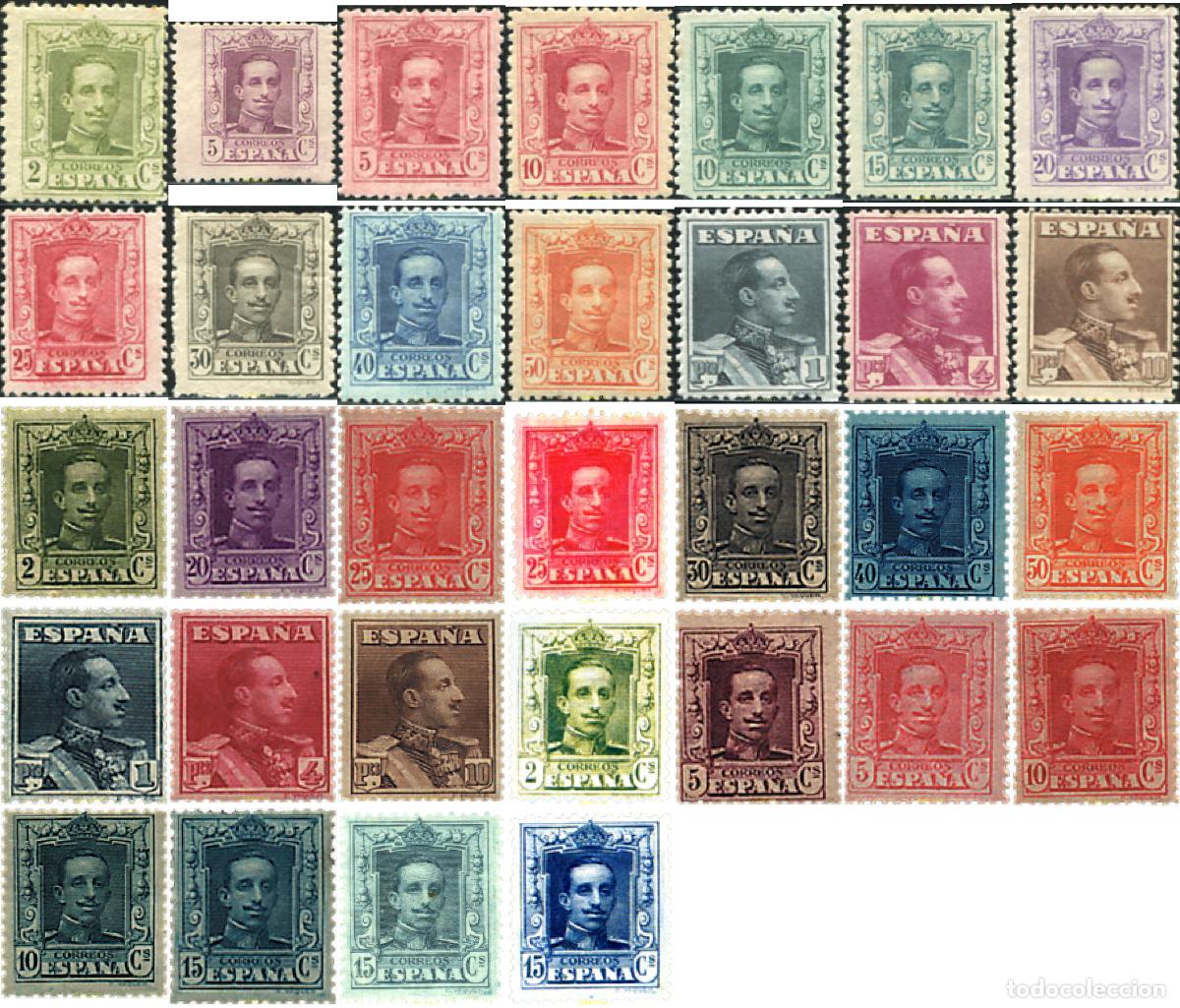 Sellos: 617826 HINGED ESPA&Ntilde;A 1922 ALFONSO XIII