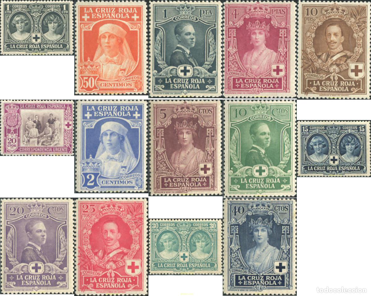 Sellos: 613195 HINGED ESPA&Ntilde;A 1926 CRUZ ROJA ESPA&Ntilde;OLA
