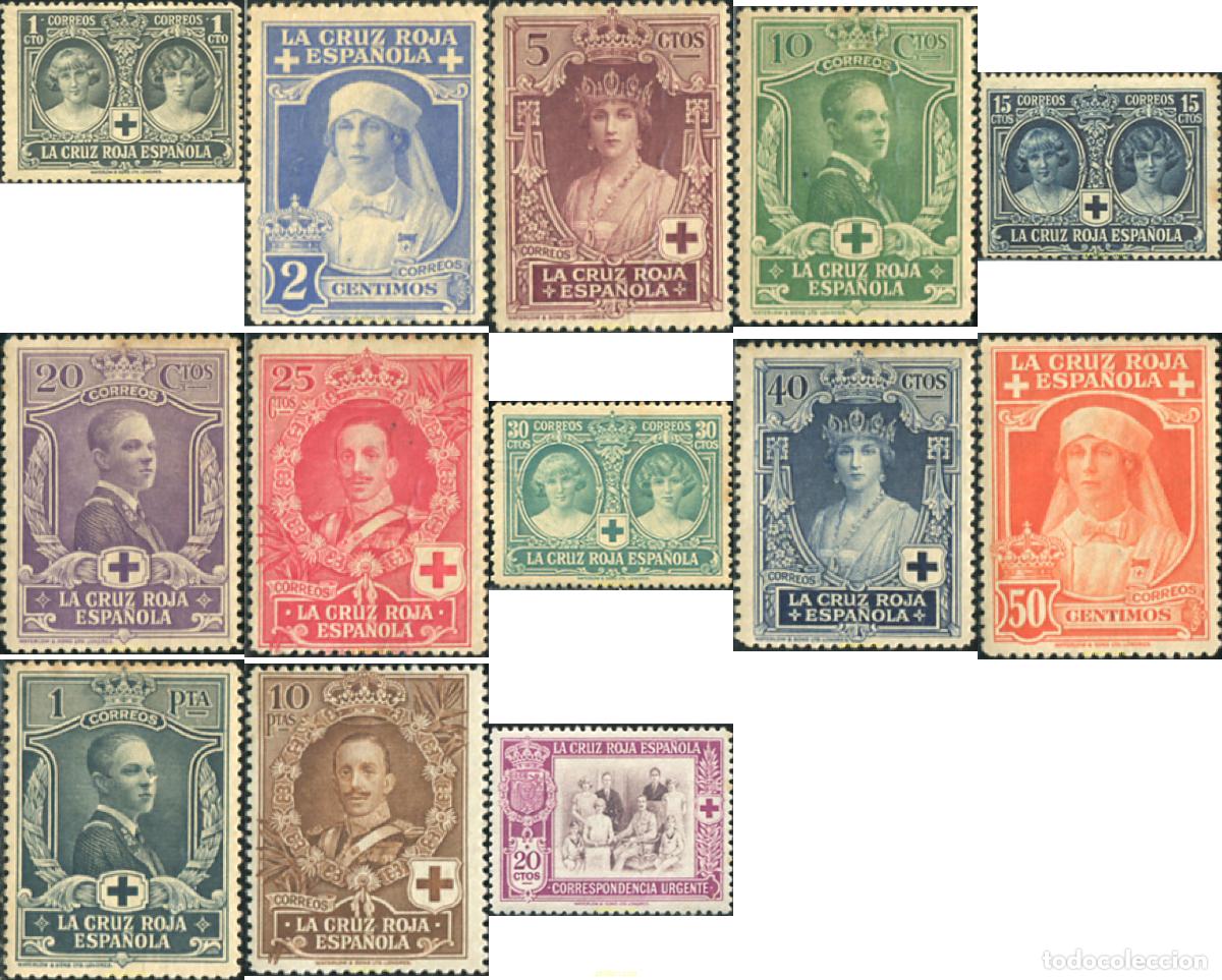 Sellos: 616834 HINGED ESPA&Ntilde;A 1926 CRUZ ROJA ESPA&Ntilde;OLA