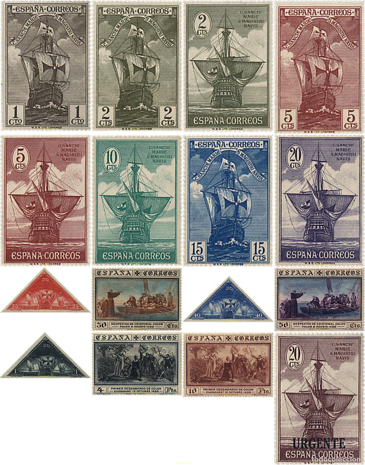 Sellos: 627352 MNH ESPA&Ntilde;A 1930 DESCUBRIMIENTO DE AMERICA