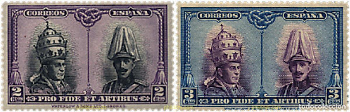 Sellos: 285235 HINGED ESPA&Ntilde;A 1928 PRO CATACUMBAS DE SAN DAMASO EN ROMA