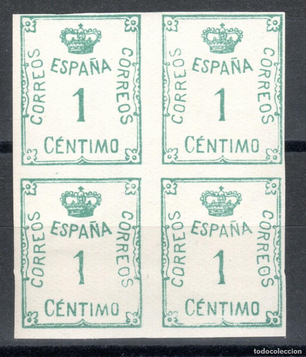 Sellos: EDIFIL 291 CORONA Y CIFRA. A&Ntilde;O 1920. (BLOQUE DE 4). MNH **