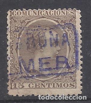 Stamps: ALFONSO XIII PELON CARTERIA AMER GIRONA GERONA