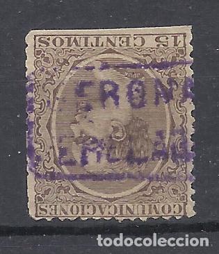Stamps: ALFONSO XIII PELON CARTERIA PERELADA GIRONA GERONA