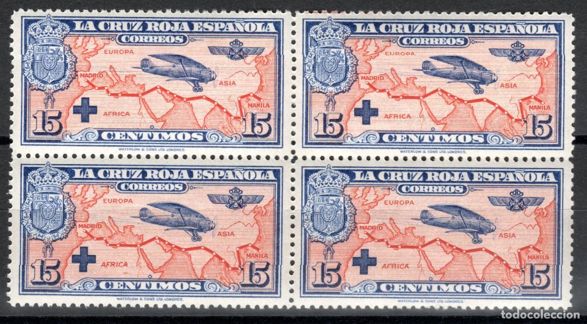 Sellos: EDIFIL 341 PRO CRUZ ROJA ESPA&Ntilde;OLA 1926 (BLOQUE DE 4). MNH **