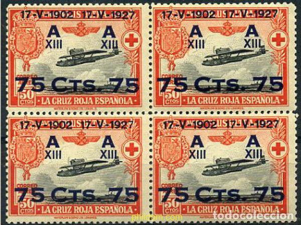 Sellos: 210452 MNH ESPA&Ntilde;A 1927 25 ANIVERSARIO DE LA CORONACION DE ALFONSO XIII