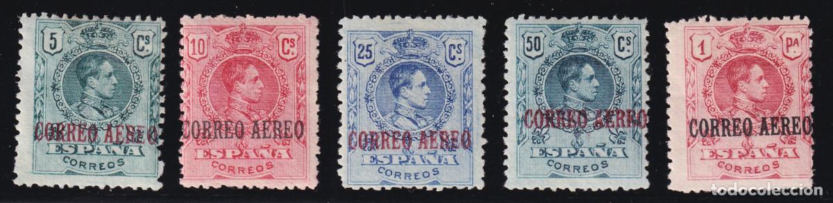 Sellos: ESPA&Ntilde;A - ALFONSO XIII * 292/296 - A&Ntilde;O 1920 - MEDALLON - MH