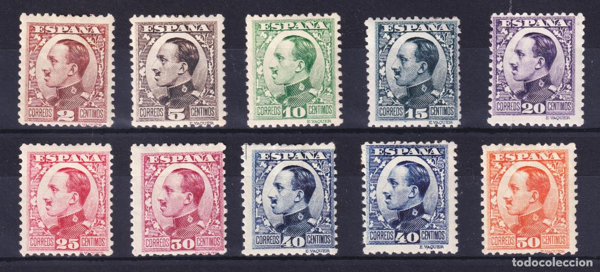 Briefmarken: ESPA&Ntilde;A ALFONSO XIII * 490/498 + 497A - A&Ntilde;O 1930 - MH - COMPLETA 10 VALORES