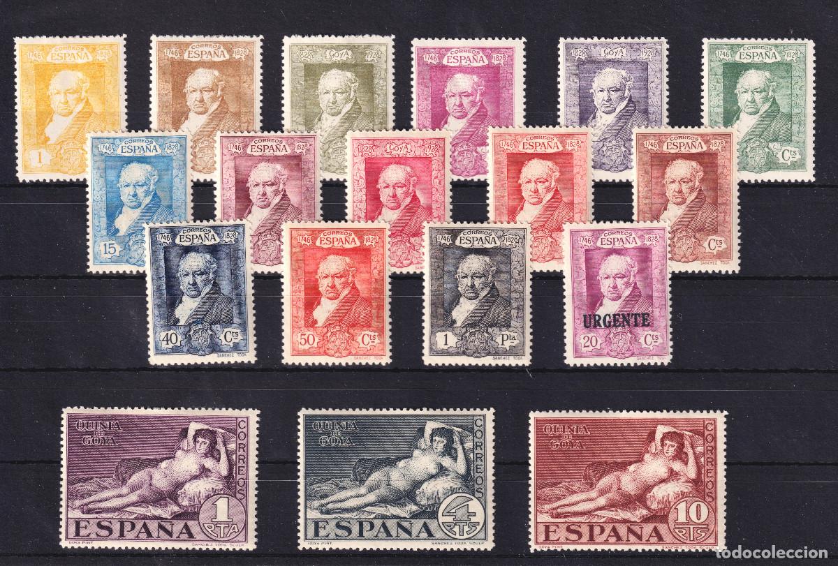 Briefmarken: ESPA&Ntilde;A - QUINTA DE GOYA * 499/516 - A&Ntilde;O 1930 - COMPLETA - MH