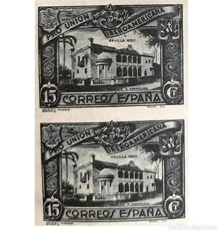 Sellos: BLOQUE DE 2 Edifil 570 s nuevo MNH ** SIN FIJA SELLOS Espa&ntilde;a 1930 edifil 570s Pro Union Iberoamer