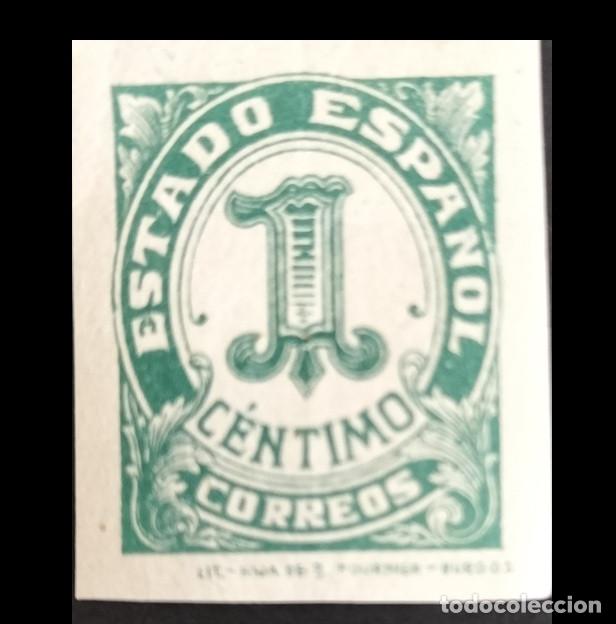Sellos: Edifil 814 SIN FIJASELLOS MNH Cifras Cid e Isabel sello Espa&ntilde;a a&ntilde;o 1937-1940