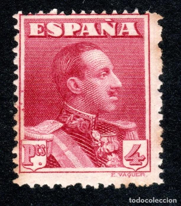 Sellos: EDIFIL 322 ALFONSO XIII. TIPO VAQUER 1922-1930. VALOR CAT&Aacute;LOGO: 300 &euro;. MLH.