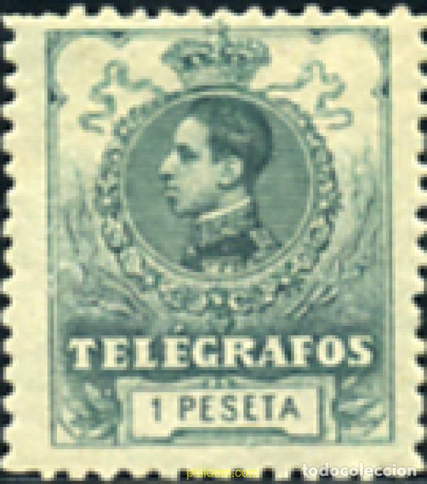 Sellos: 340795 HINGED ESPA&Ntilde;A 1912 ALFONSO XIII