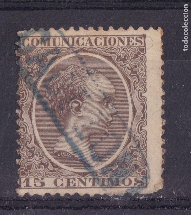 Timbres: AA1- Alfonso XIII Pel&oacute;n Matasellos Lineal Estaci&oacute;n CABEZON