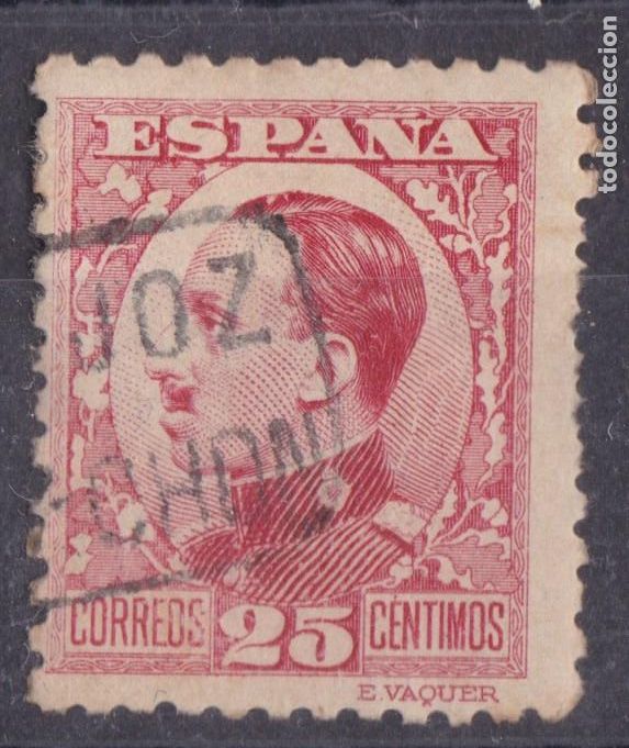 Selos: AA2- Alfonso XIII Vaquer Perfil Matasellos Carter&iacute;a ALMORCHON Badajoz