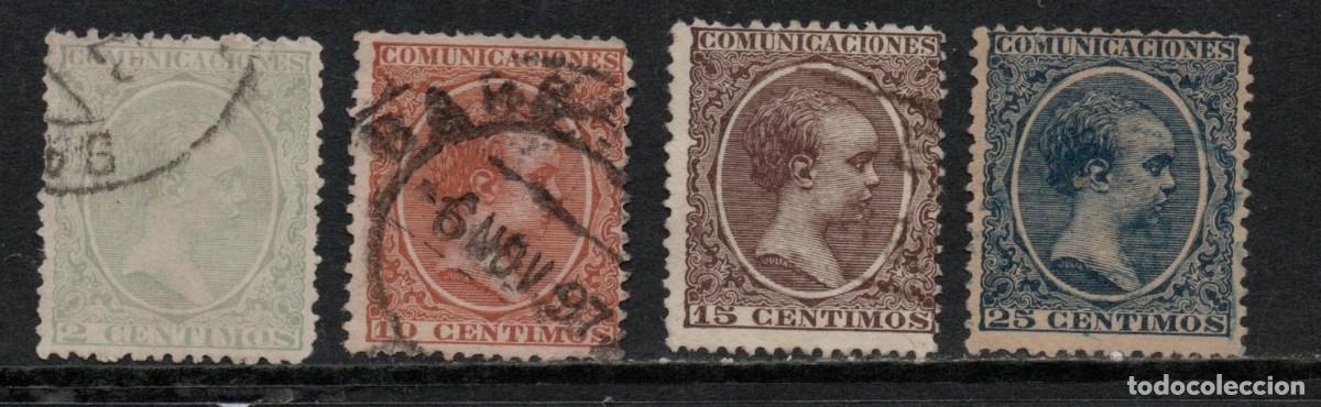 Sellos: VARIOS SELLOS USADOS DE ESPA&Ntilde;A A&Ntilde;O 1.888-1901