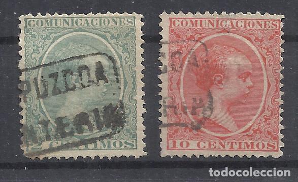Timbres: ALFONSO XIII PELON CARTERIA RENTERIA GUIPUZCOA