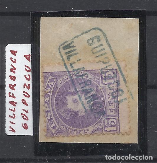 Timbres: ALFONSO XIII CADETE CARTERIA VILLAFRANCA GUIPUZCOA