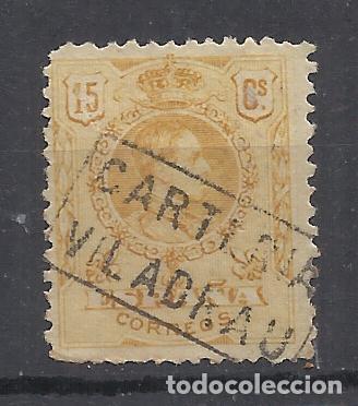 Selos: ALFONSO XIII MEDALLON CARTERIA VILADRAU GIRONA GERONA