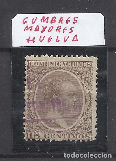 Sellos: alfonso XIII PELON CARTERIA CUMBRES MAYORES HUELVA