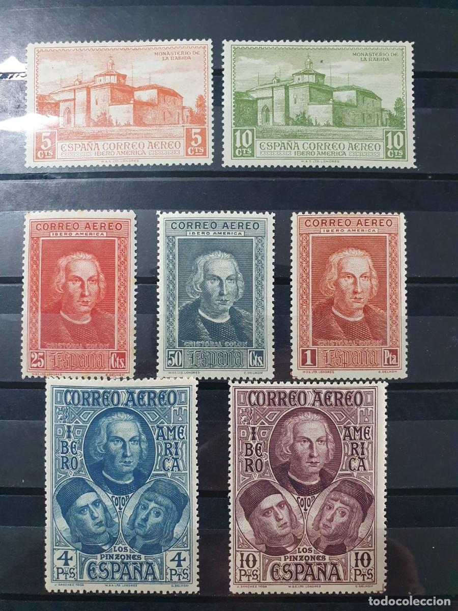 Sellos: SERIE COMPLETA EDIFIL 559 A 565 */** DESCUBRIMIENTO AMERICA ESPA&Ntilde;A 1930