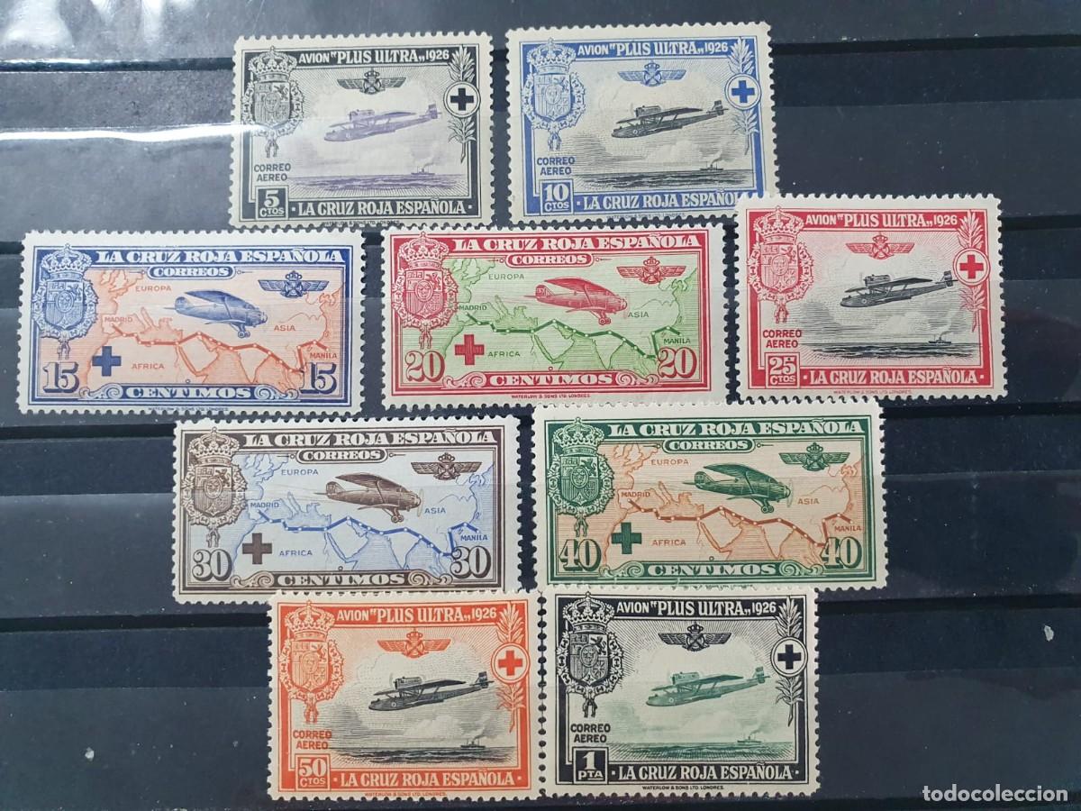 Francobolli: EDIFIL 339 A 347 */** CRUZ ROJA ESPA&Ntilde;A 1926
