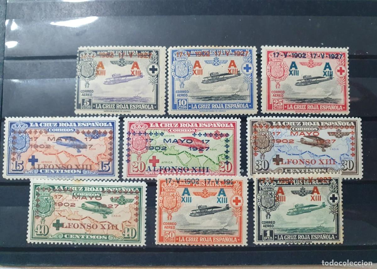 Stamps: EDIFIL 363 A 371 */** CRUZ ROJA ESPA&Ntilde;A 1927