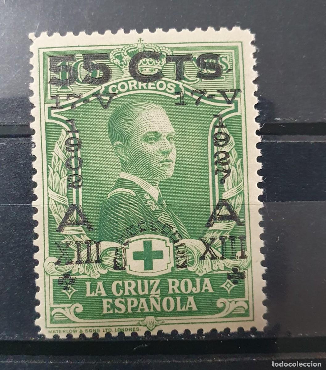 Timbres: EDIFIL 378 ** SOBRECARGA 55 CENTIMOS ESPA&Ntilde;A 1927