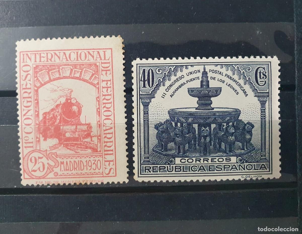 Sellos: EDIFIL 475 ** + 609 ** ESPA&Ntilde;A 1930 1931