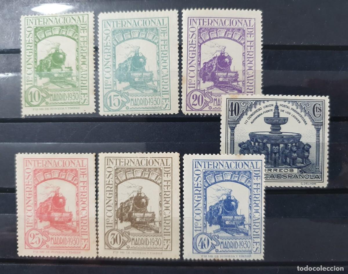 Timbres: EDIFIL 472 a 477 * / ** FERROCARRILES ESPA&Ntilde;A 1930 + 609 **
