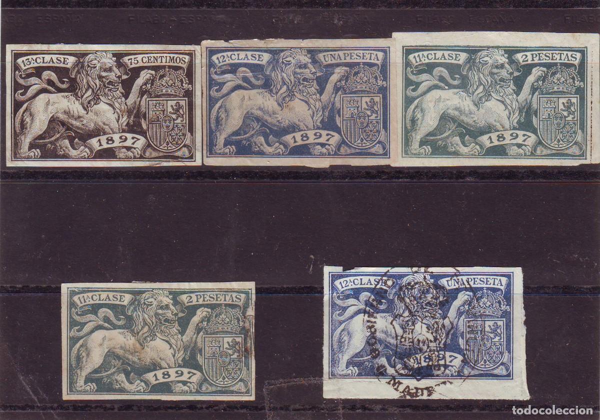 Selos: 1897. espa&ntilde;a. fiscales. muy bonitos