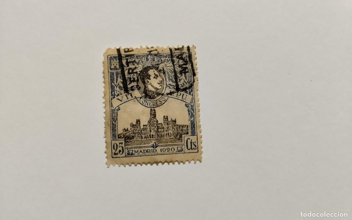 Sellos: ESPA&Ntilde;A - 1920 - ALFONSO XIII - EDIFIL 303 - MATASELLOS FECHADOR