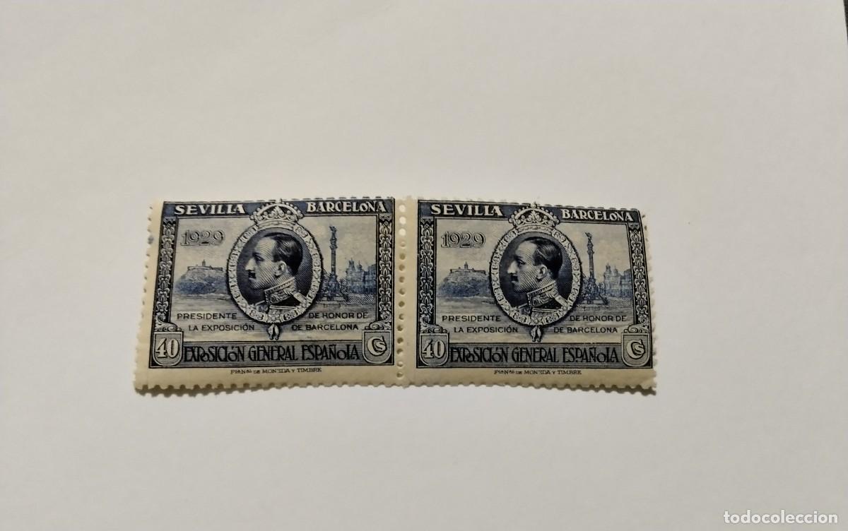 Francobolli: ESPA&Ntilde;A - 1929 - ALFONSO XIII - EDIFIL 443 - PAREJA - MNH** - NUEVOS
