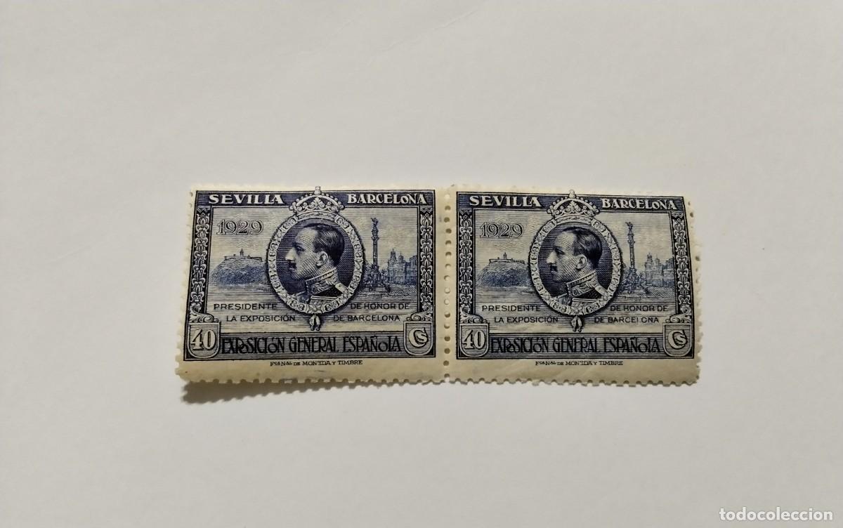 Timbres: ESPA&Ntilde;A - 1929 - ALFONSO XIII - EDIFIL 443 - PAREJA - MNH** - NUEVOS