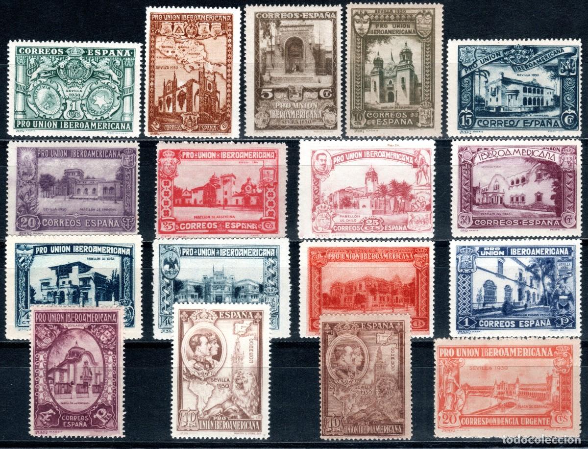 Sellos: EDIFIL 566-582 PRO UNI&Oacute;N IBEROAMERICANA 1930 (SERIE COMPLETA). VALOR CAT&Aacute;LOGO: 618 &euro;. MNH **