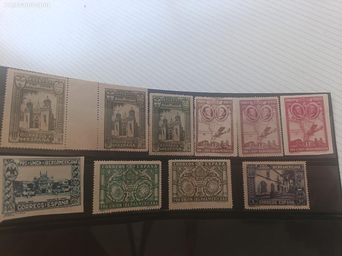 Sellos: 10 sellos Pro Uni&oacute;n Iberoamericana 1930