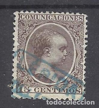 Sellos: ALFONSO XIII PELON CARTERIA LLEIDA LERIDA TINTA AZUL