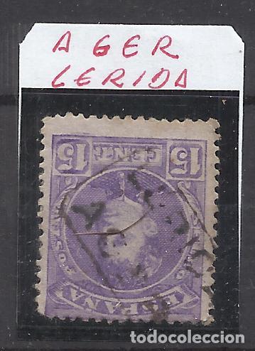 Sellos: ALFONSO XIII CADETE CARTERIA AGER LLEIDA LERIDA