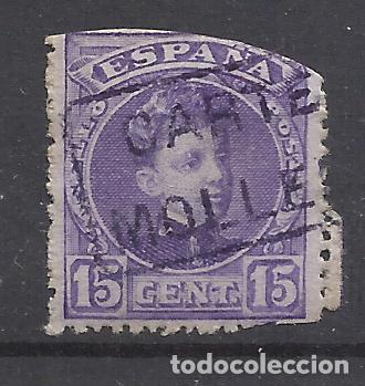 Sellos: ALFONSO XIII CADETE CARTERIA MOLLERUSA LLEIDA LERIDA