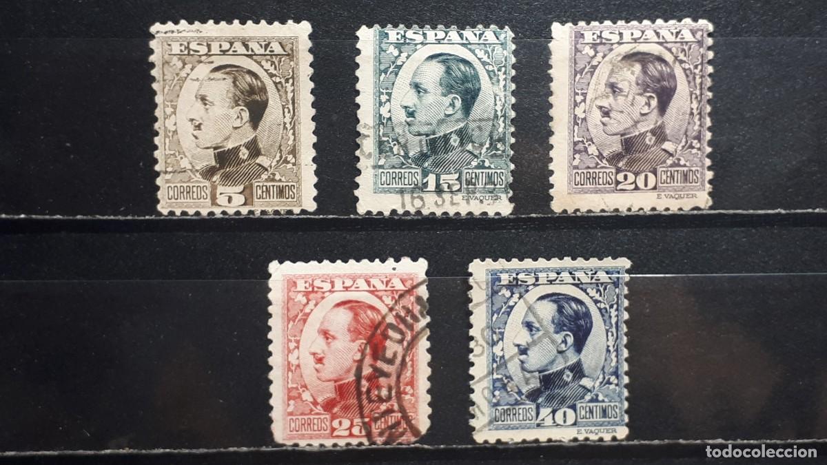 Sellos: ESPA&Ntilde;A. A&ntilde;o 1930. &deg;. Edifil 493/5, 497