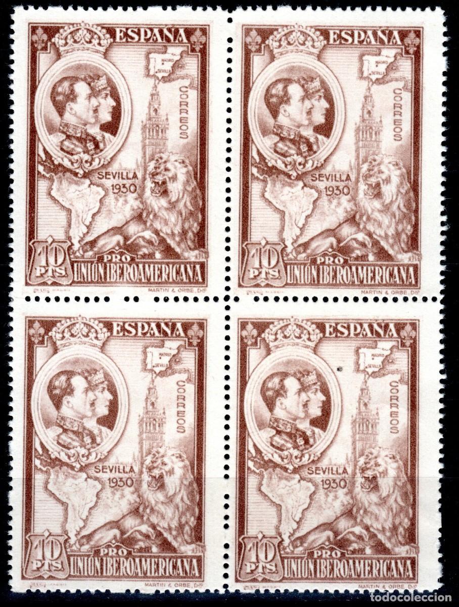 Timbres: EDIFIL 580 PRO UNI&Oacute;N IBEROAMERICANA 1930 (BLOQUE DE 4). V. CAT&Aacute;LOGO: 34 &euro;. MNH ** (SALIDA: 0,01 &euro;).