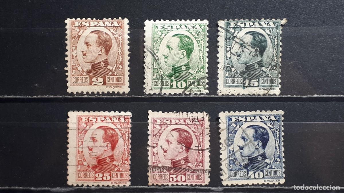 Sellos: ESPA&Ntilde;A. A&ntilde;o 1930. &deg;. Edifil 490, 492/3, 495/7.