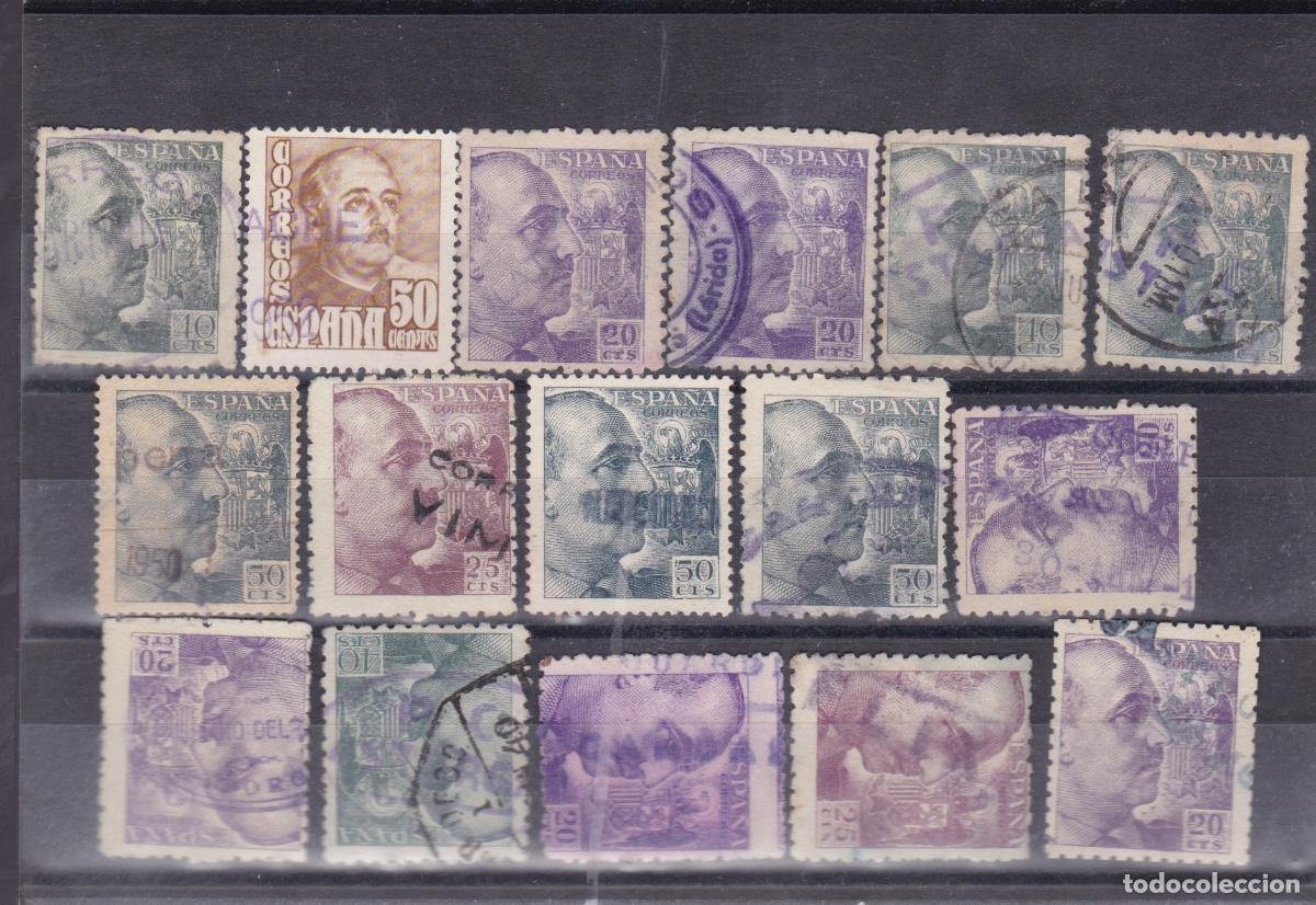 Sellos: FC4-19- FRANCO x 16 Sellos Matasellos LINEALES , CARTERIAS Etc